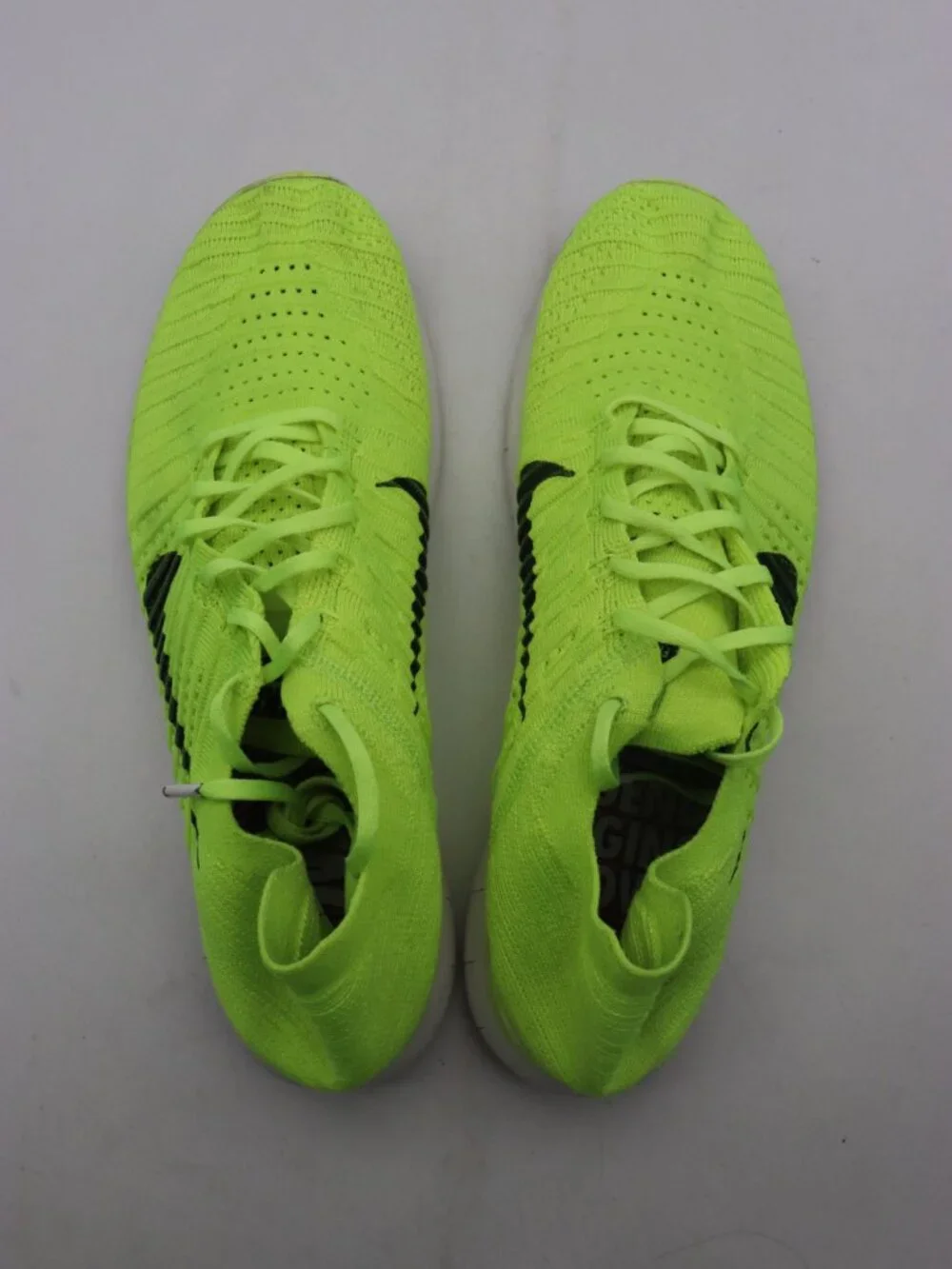 Nike Free RN Flyknit Men's 13 'Medal Stand' Olympics Neon Green Volt 842545-700